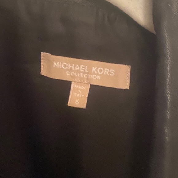 Michael Kors black leather jacket - Picture 4 of 6